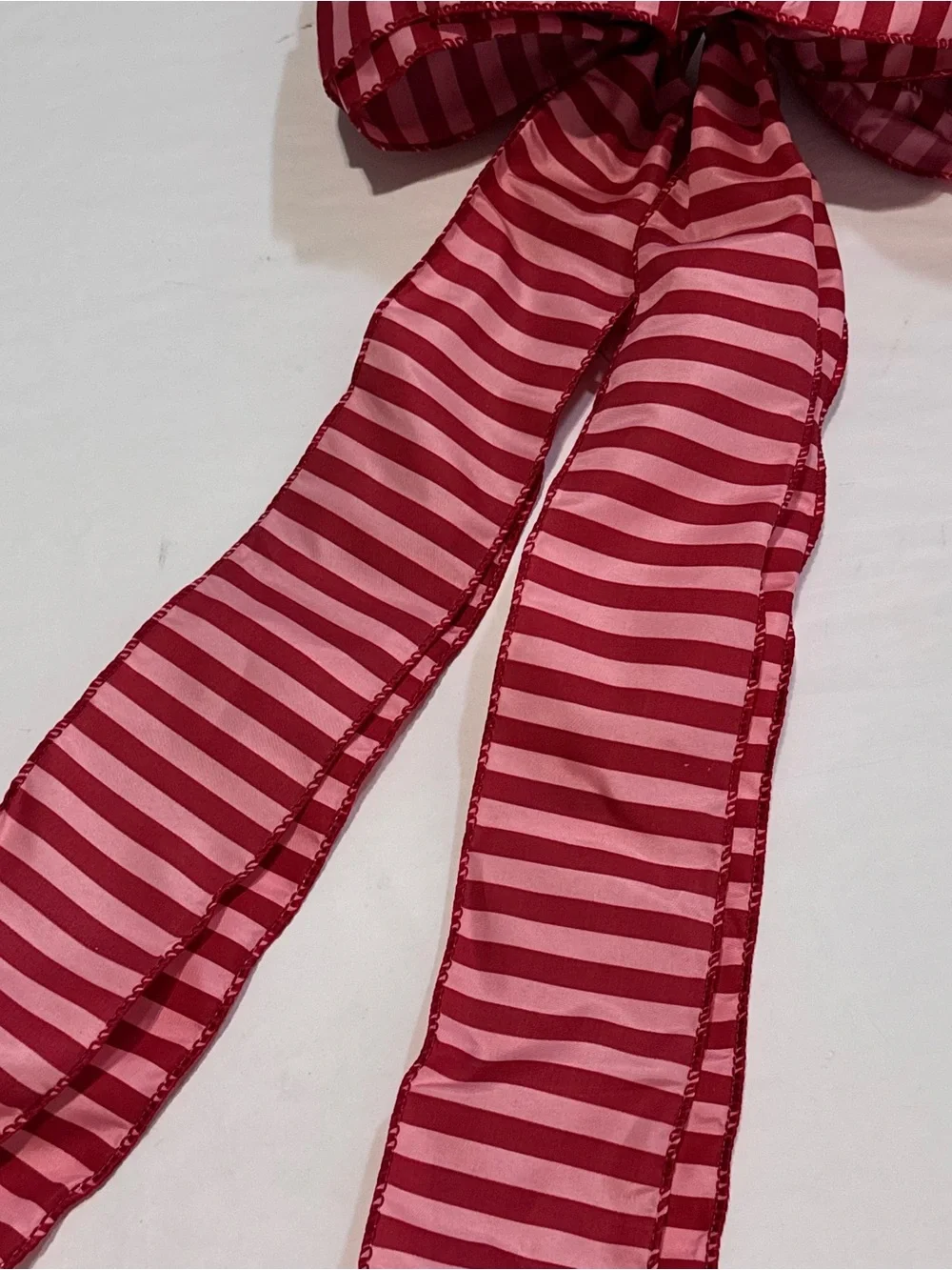 Michael’s Striped Pink and Red Decorative Bow